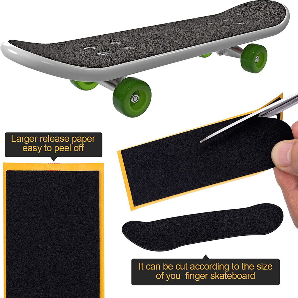15 PCS Proffessional Fingerboard Black Foam Grip Tape 38X110Mm Skateboard Foam