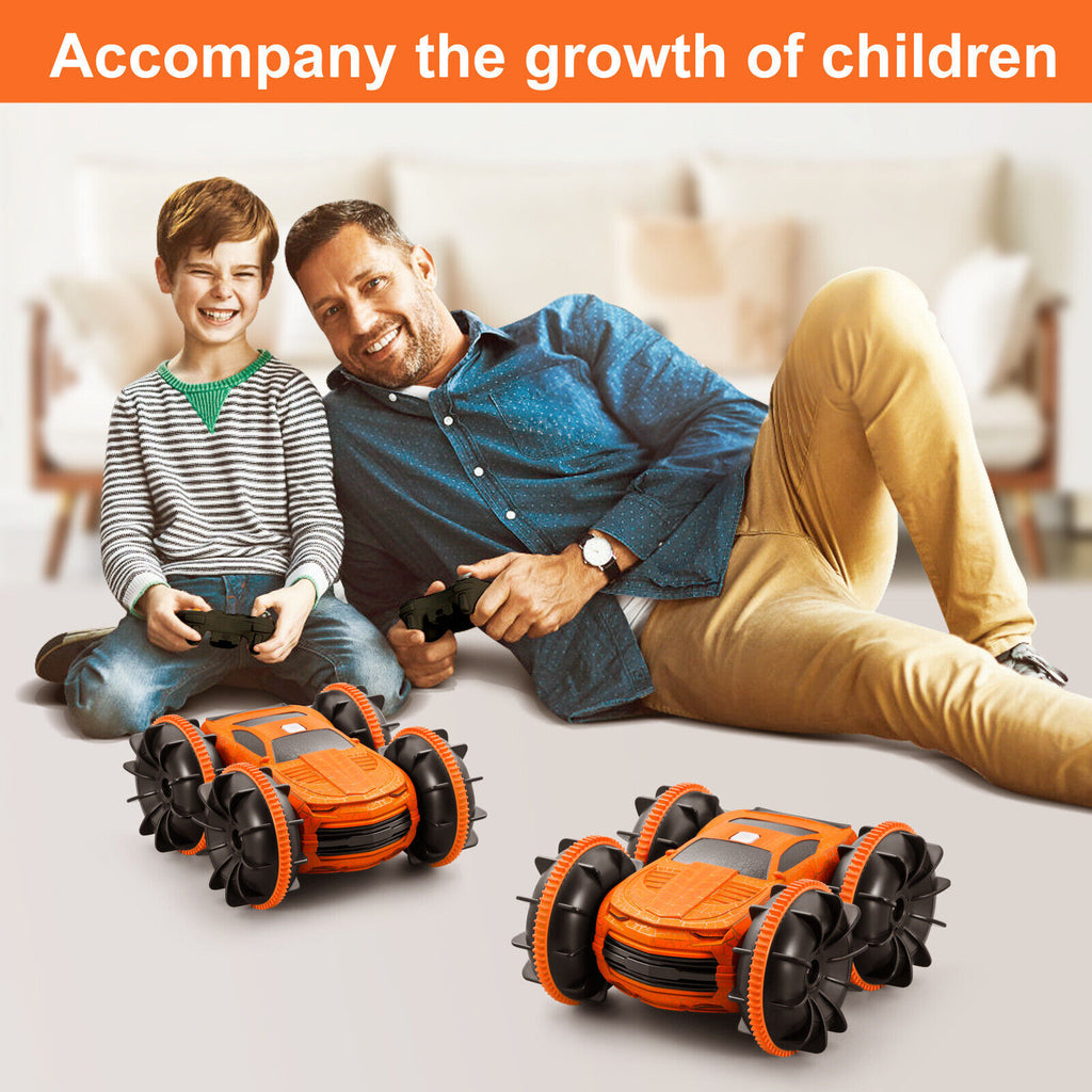 Remote Control Car Amphibious off Road Truck Racing RC Cars Toy For Kids 360Flips