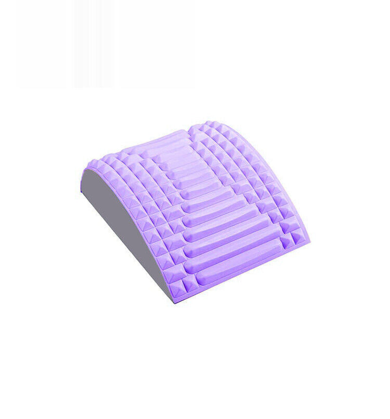 Neck Back Massager Stretcher Fitness Lumbar Support Waist Spine Pain Relief Tool