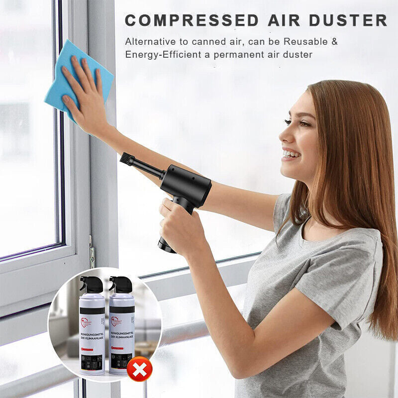 100000RPM Cordless Air Duster Compressed Air Blower Car PC Cleaning Cleaner 