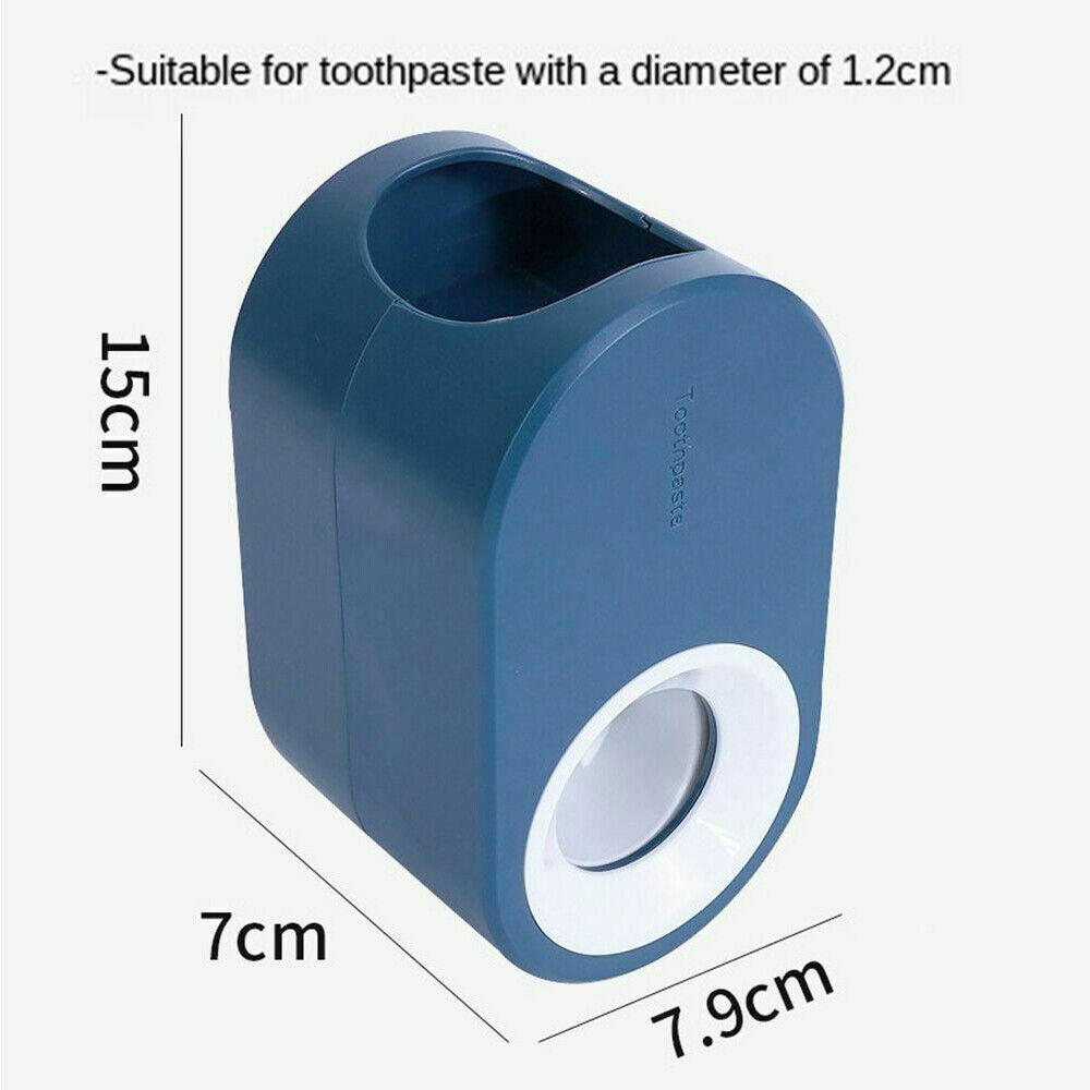 Automatic Toothpaste Dispenser Toothbrush Holder Bathroom Wall-Mounted Rack