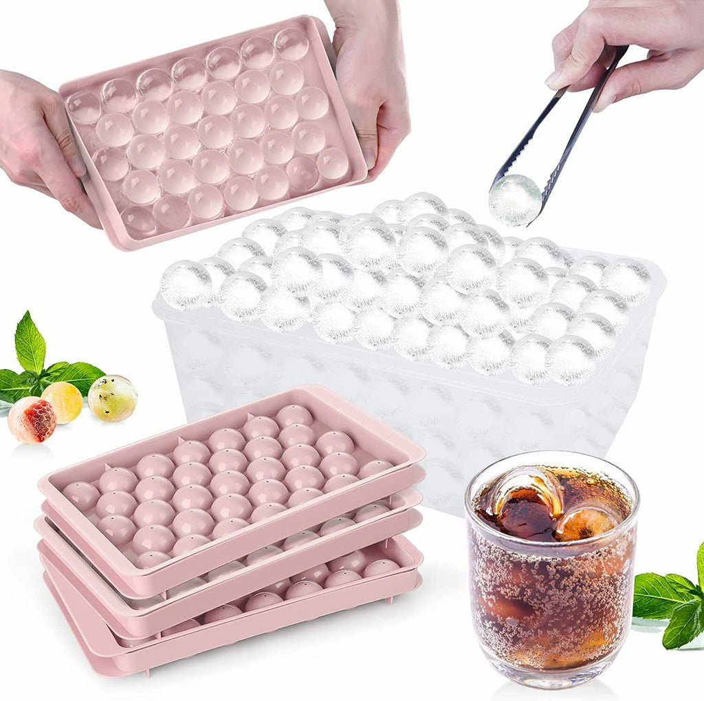 33 Grids Ball Maker Plastic Mold Sphere Whiskey round Mould Large Ice Cube Tray