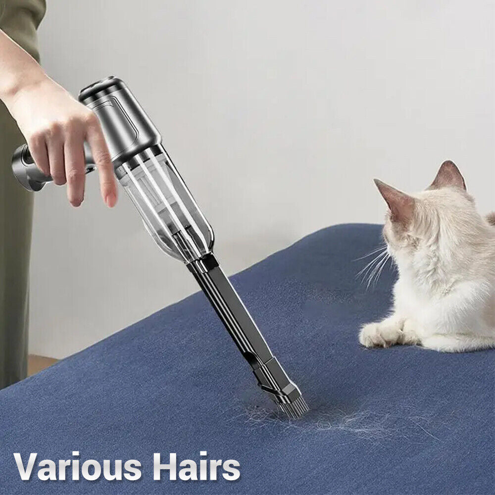 Car Vacuum Cleaner 100000PA Rechargeable Bagless Portable Cordless Handheld
