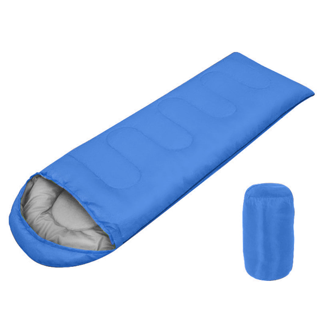  Sleeping Bags Single Camping Hiking Winter Thermal Grey Blue 0°C-20°C