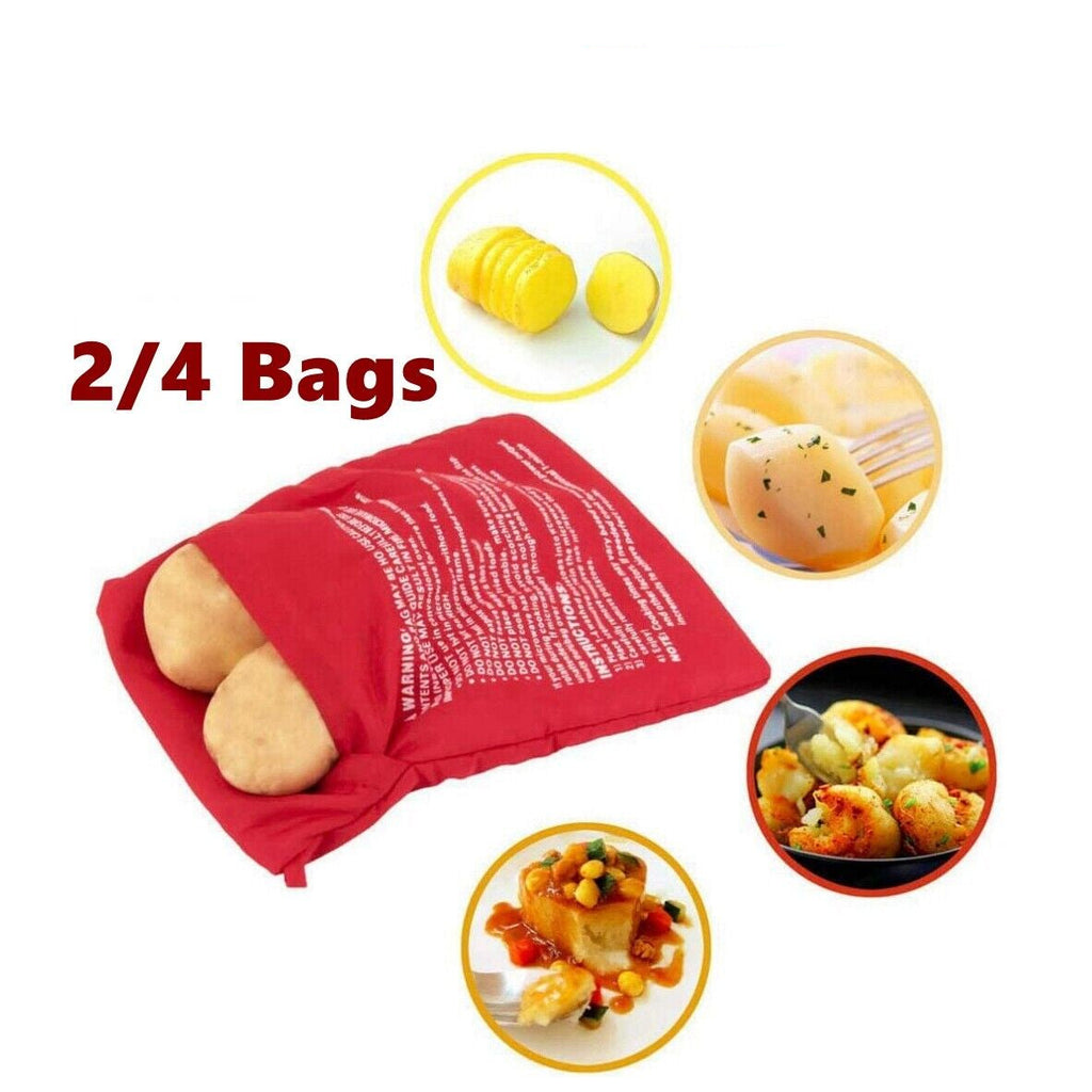 Microwave Potato Bag Baked Potato Corn Express Cooking Bag Reusable Washable