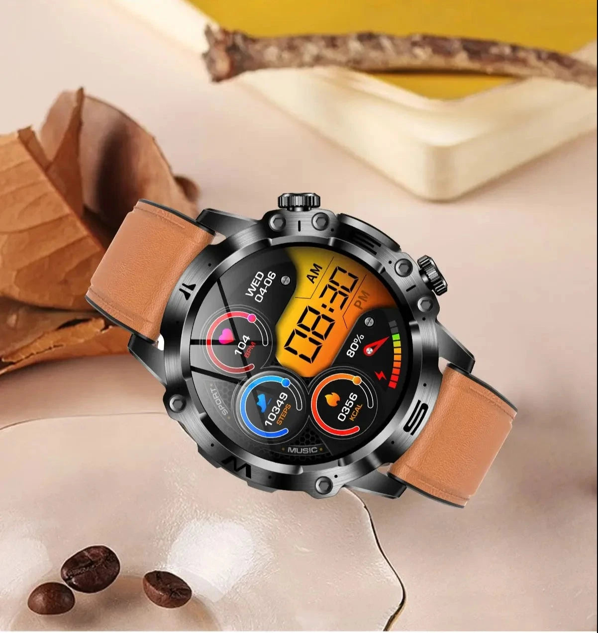 Premium High-End Health Monitoring Bluetooth Smart Watch