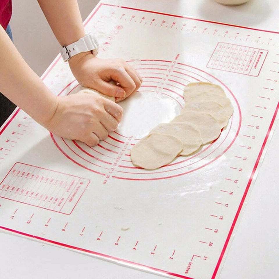 Non-Stick Silicone Baking Mat Rolling Cake Dough Scale Pastry Clay Fondant Sheet