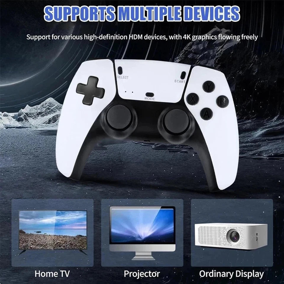 4K HDMI M15 Retro Game Stick Console 30,000+ Games Wireless TV Gaming System 2 Controllers