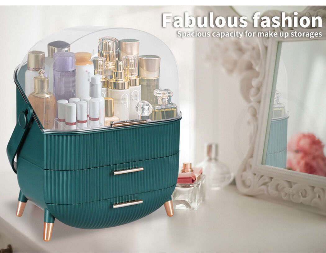 Makeup Case Organiser Cosmetic Carry Storage Box Portable Jewelry Drawer Holder