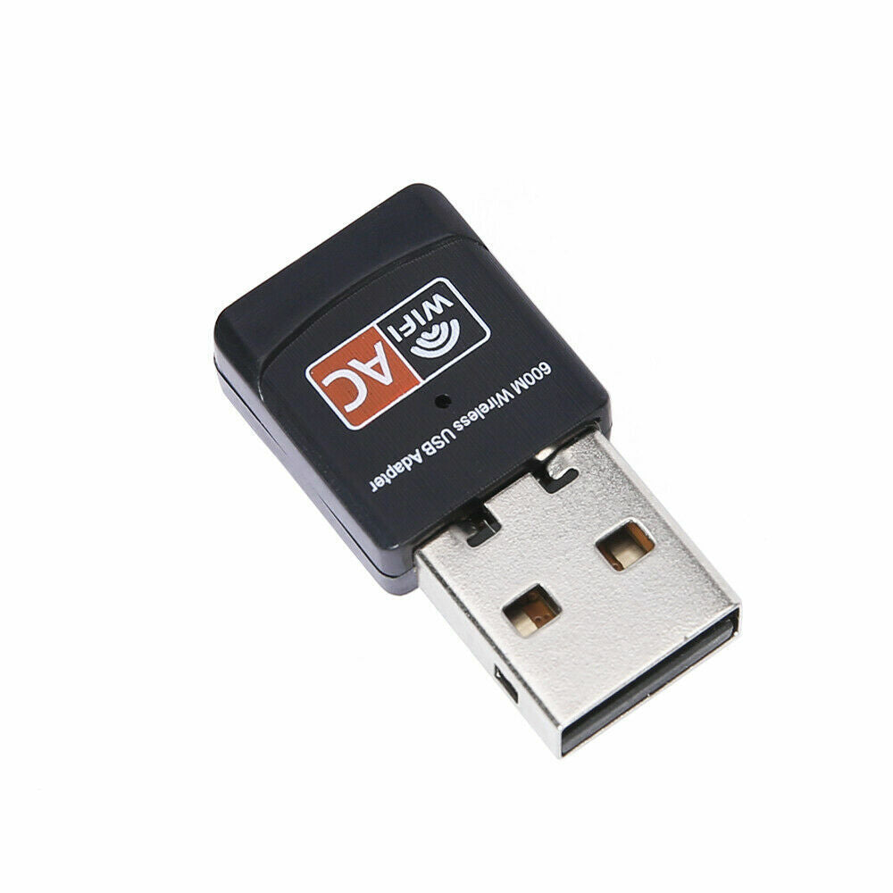 Dual Band 600Mbps USB Wifi Wireless Dongle AC600 Lan Network Receiver USB Adapter 2.4 + 5Ghz