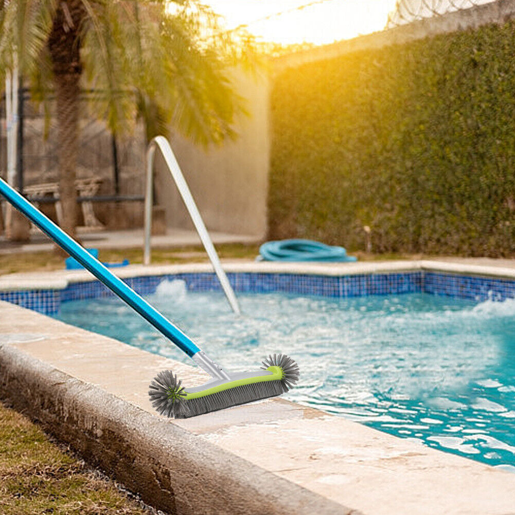 Swimming Pool Scrub Brushes Green Heavy Duty Pool Brush Head Cleaning Brush Head