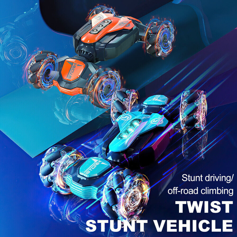 Kids 360° Stunt Car Hand Gesture Sensing RC 4WD Remote Control off Road Toy Gift