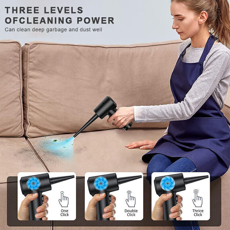 100000RPM Cordless Air Duster Compressed Air Blower Car PC Cleaning Cleaner 