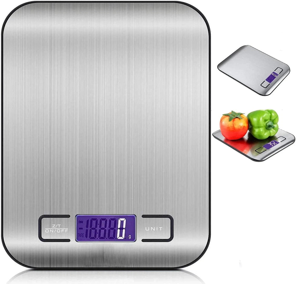 11 LBS x 1g Digital Portable Electronic Weighing Scale Postal Shipping Scale With AC Adapter For Kitchen, Home And Office