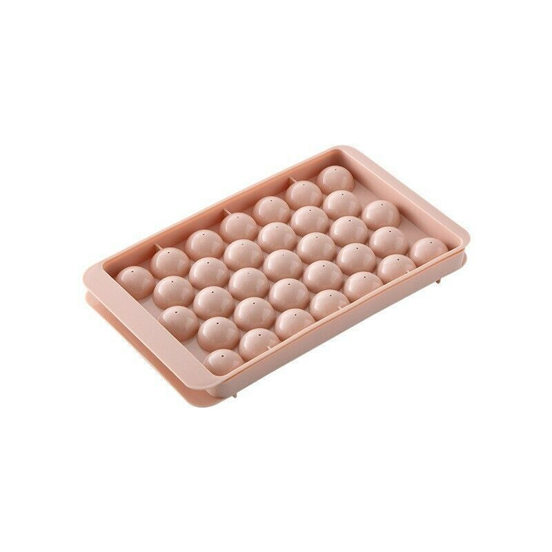33 Grids Ball Maker Plastic Mold Sphere Whiskey round Mould Large Ice Cube Tray