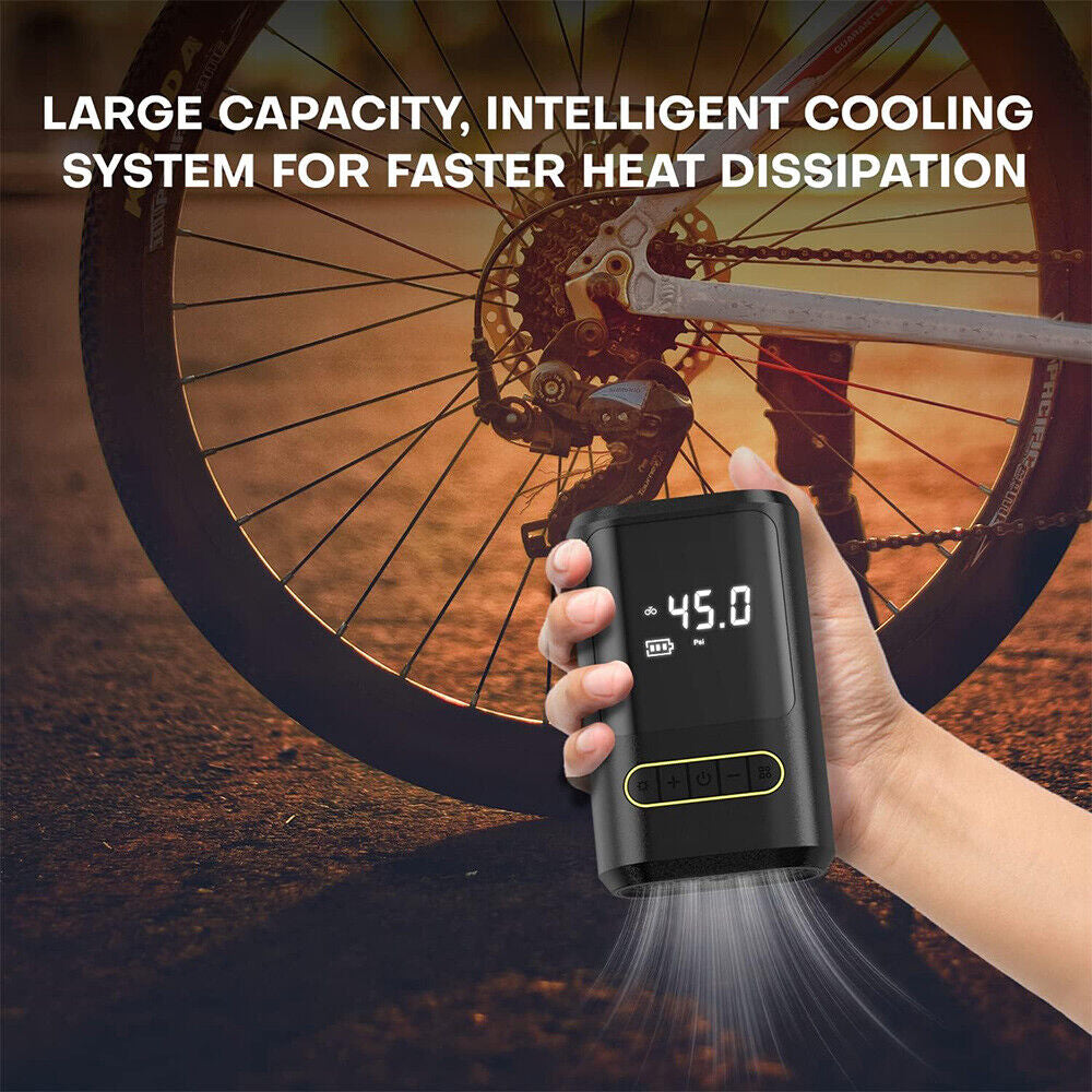 Cordless Car Air Pump Compressor Digital Tyre Inflator Electric Portable Pump