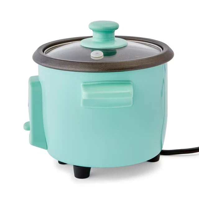 Mini Rice Cooker Small Non-stick Pot 1.5 Cup Non-Stick Cooker Electric Portable