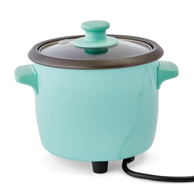 Mini Rice Cooker Small Non-stick Pot 1.5 Cup Non-Stick Cooker Electric Portable