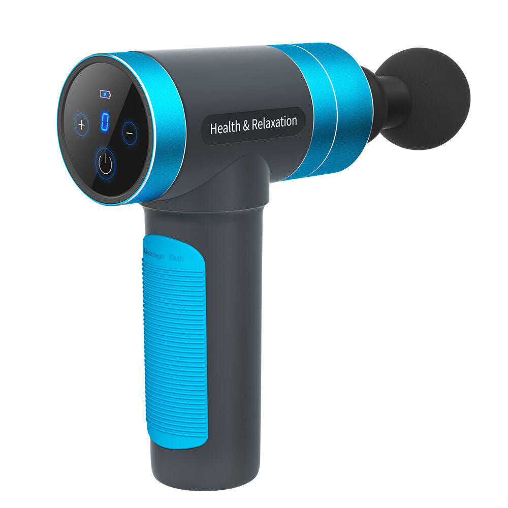 LCD Massage Gun Deep Tissue Percussion Massager Muscle with 4 Heads 5-Speed 
