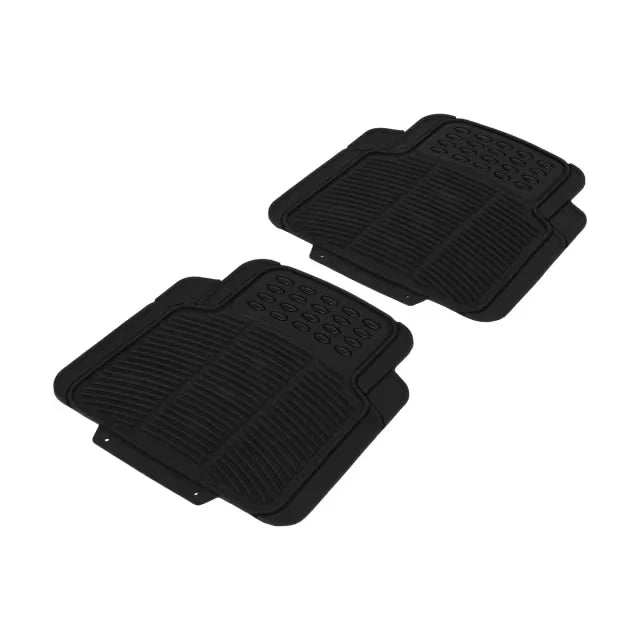 4 Pcs Car Floor Mats Universal Front Rear Rubber Black Fit Carpet Set Heavy Duty