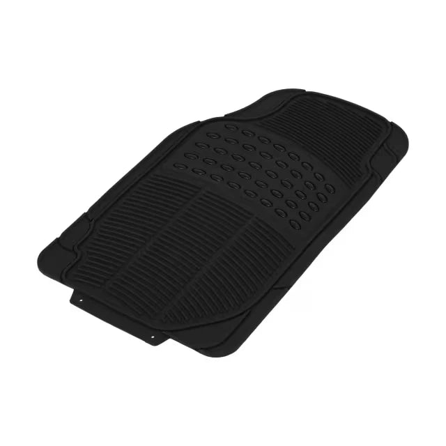 4 Pcs Car Floor Mats Universal Front Rear Rubber Black Fit Carpet Set Heavy Duty
