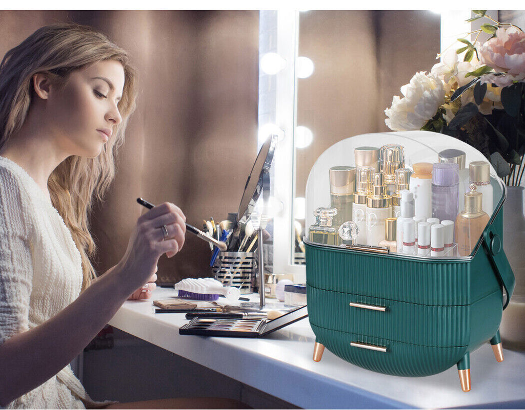Makeup Case Organiser Cosmetic Carry Storage Box Portable Jewelry Drawer Holder