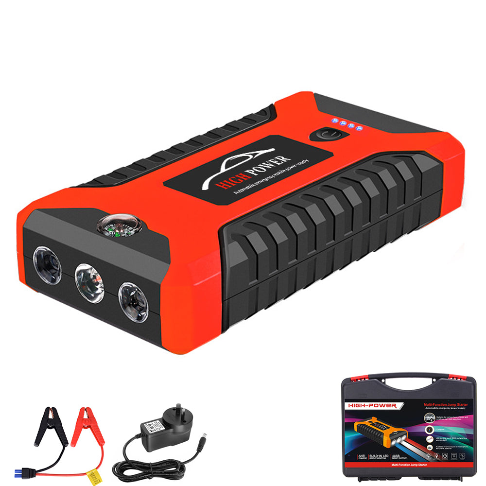 99900Mah 12V Car Jump Starter Pack Booster Charger Battery Power Bank Portable