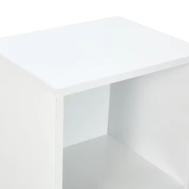 3 Tier Shelf Display Bookshelf Bookcase Storage White Rack Wooden Shelving