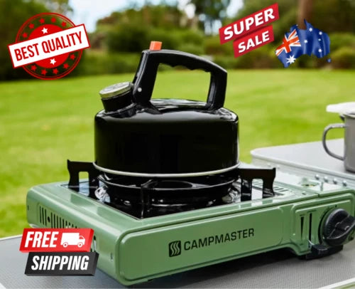 2L Whistling Kettle Tea Stove Top Gas Camping Stainless Steel Teapot Kitchen