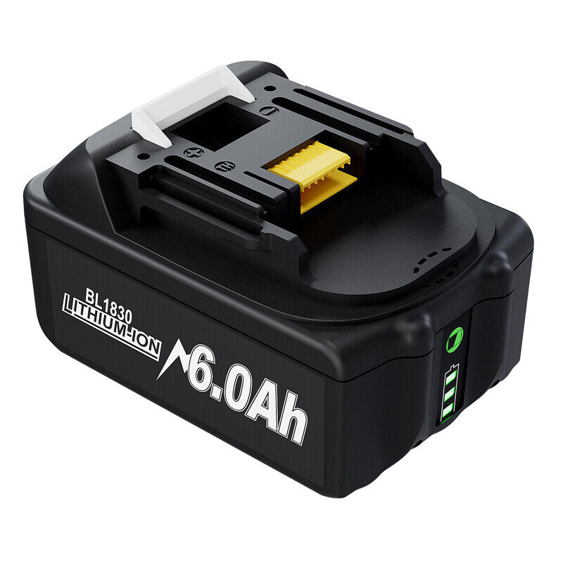 Compatible Battery 18 Volt 6.0Ah  for Makita LXT LITHIUM BL1830 BL1850 BL1860