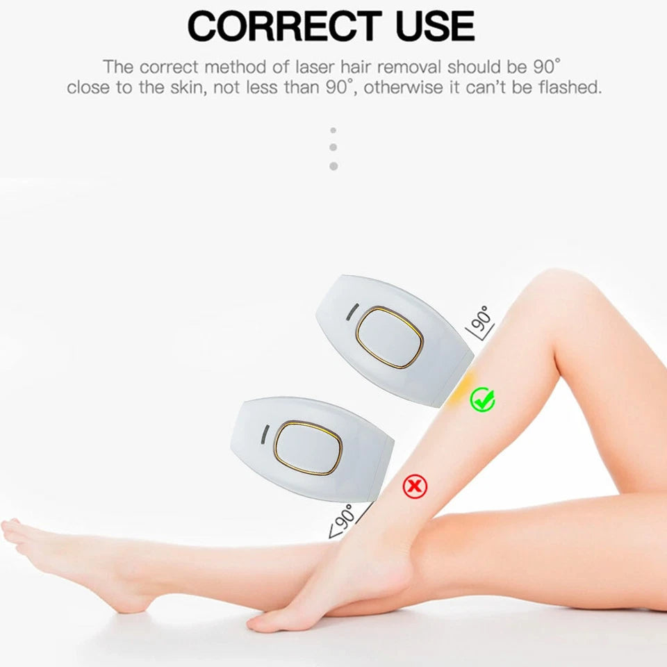 IPL Laser Hair Removal Handset for Women, Permanent IPL Hair Removal Device with Cooling System, At-Home Painless Hair Removal Epilator For Women