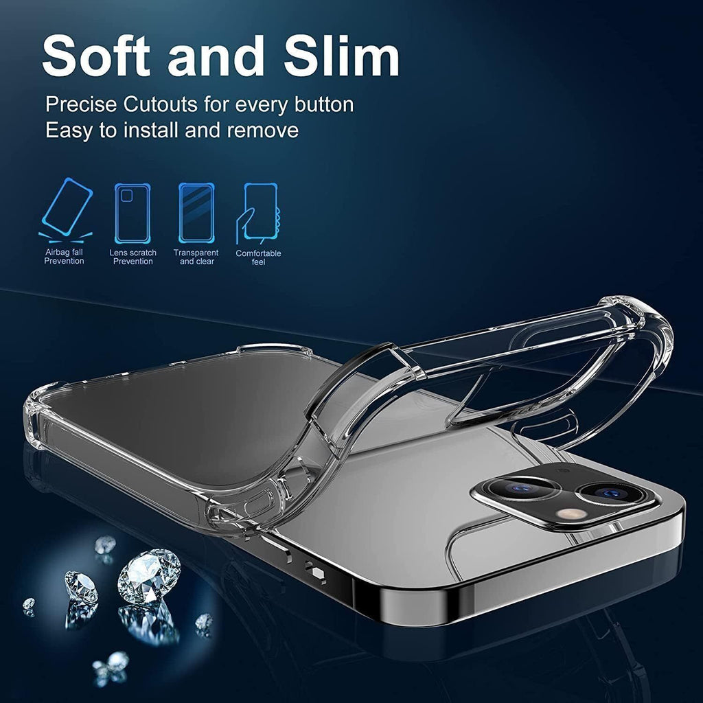 Clear Shockproof Bumper Back Case Cover For iPhone 15 14 13 12 11 Pro XS MAX XR