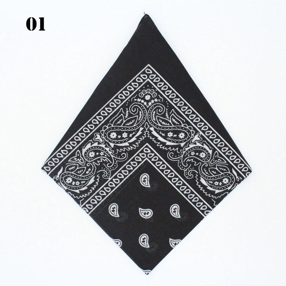 BANDANA Paisley Head Wrap Durag Bandanna Scarf Summer Headwrap Mask