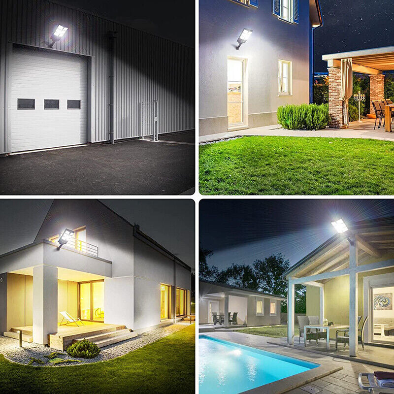 Super Bright 504 LED Solar Outdoor Floodlight Motion Sensor Security Light for Garden Walkway