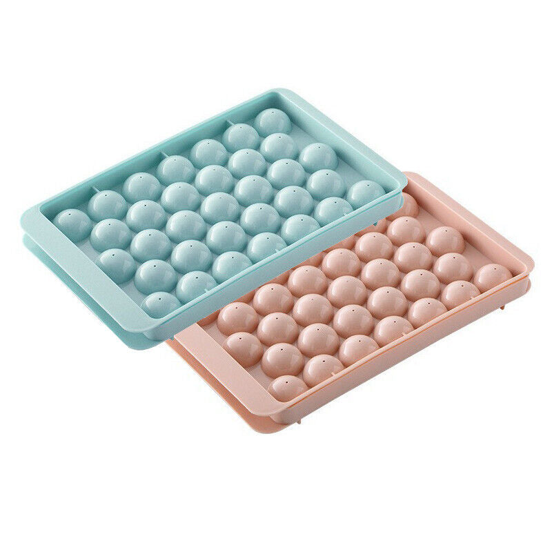 33 Grids Ball Maker Plastic Mold Sphere Whiskey round Mould Large Ice Cube Tray