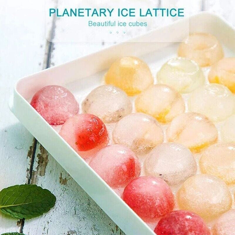 33 Grids Ball Maker Plastic Mold Sphere Whiskey round Mould Large Ice Cube Tray