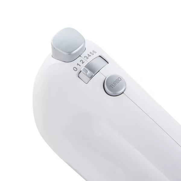 6 Speed Hand Mixer Turbo Power Egg Beater Dough Hook Whip Handheld Mixer