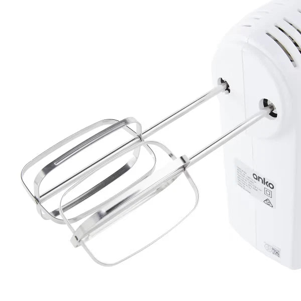 6 Speed Hand Mixer Turbo Power Egg Beater Dough Hook Whip Handheld Mixer