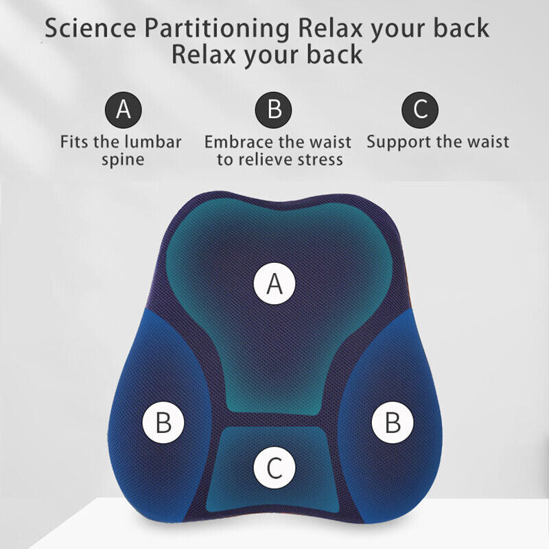 Coccyx Orthopedic Memory Foam Seat Cushion Lumbar Back Pillow Pain Relief Car AU