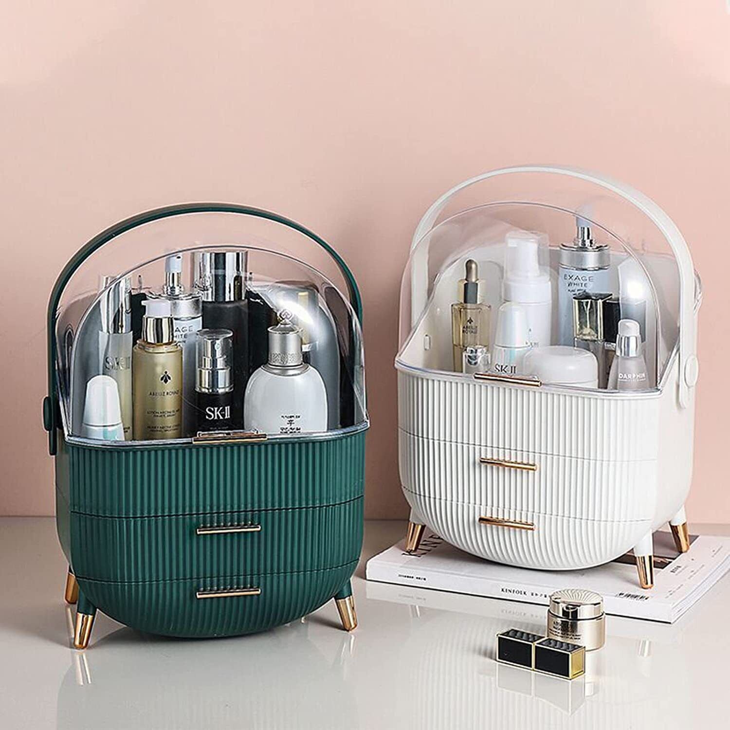 Makeup Case Organiser Cosmetic Carry Storage Box Portable Jewelry Drawer Holder