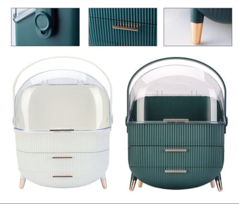 Makeup Case Organiser Cosmetic Carry Storage Box Portable Jewelry Drawer Holder