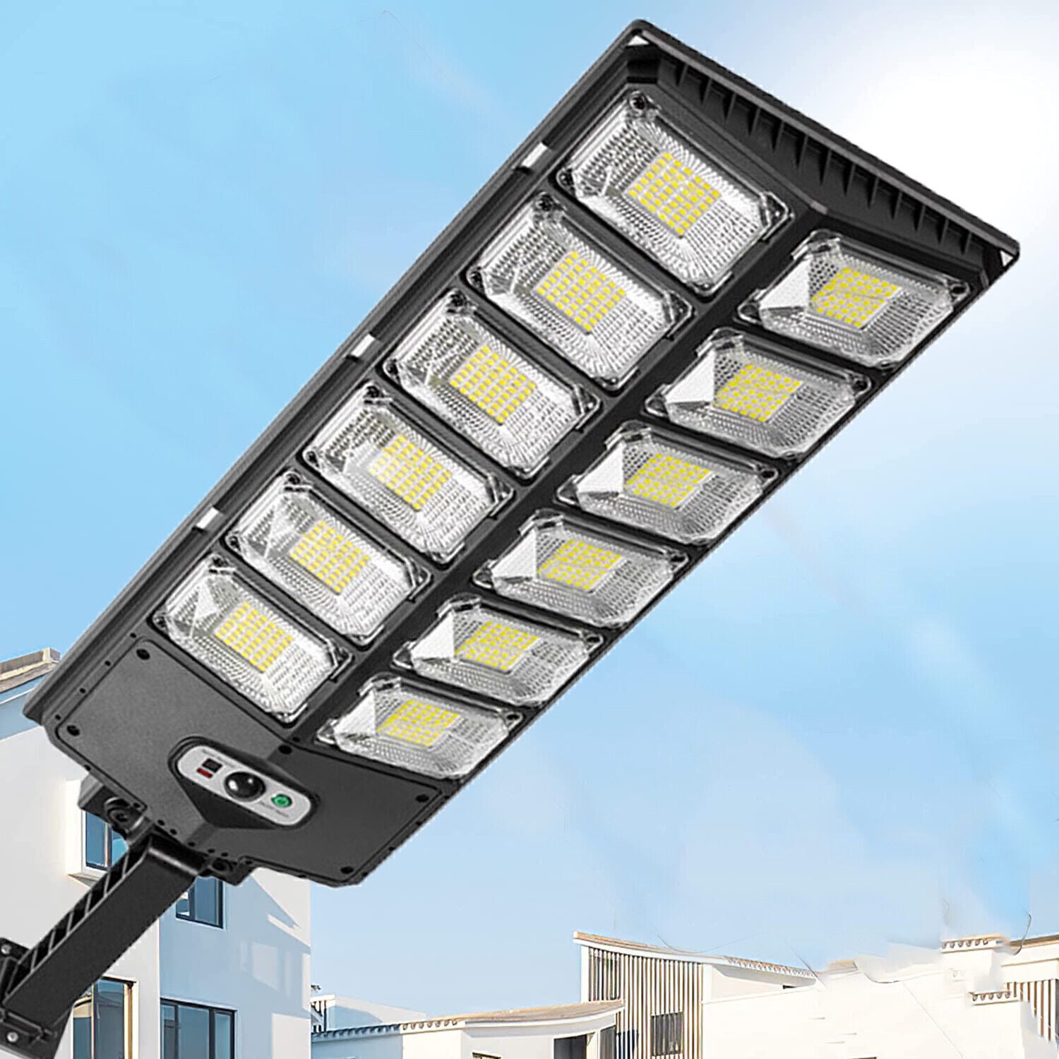 Super Bright 504 LED Solar Outdoor Floodlight Motion Sensor Security Light for Garden Walkway