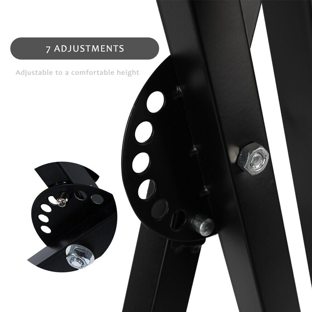 Adjustable Keyboard Stand Heights Folding Double Braced X Style Music Piano