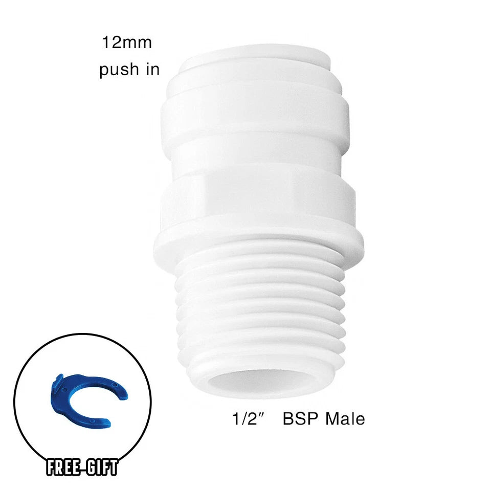 12mm Compatible Push In Speed Fit Connector Valve Caravan Fitting John Guest