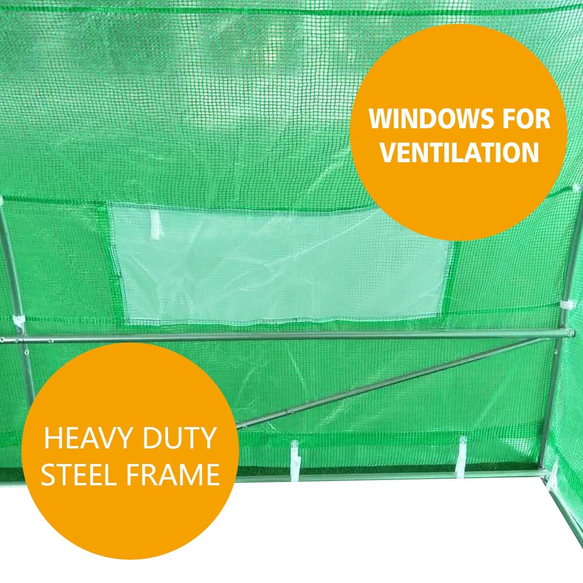 NEW Walk in Greenhouse Tunnel Plant Garden Storage 3X4.5X2M