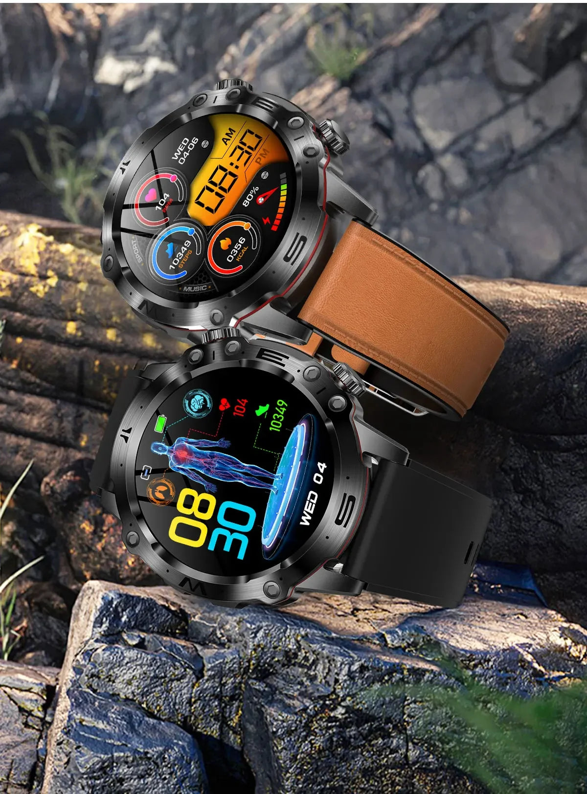 Premium High-End Health Monitoring Bluetooth Smart Watch