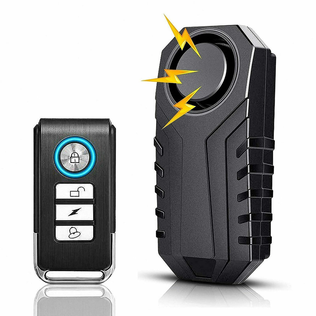 113Db Bike Motorcycle Alarm Anti-Theft Vibration Bicycle Security with Remote 