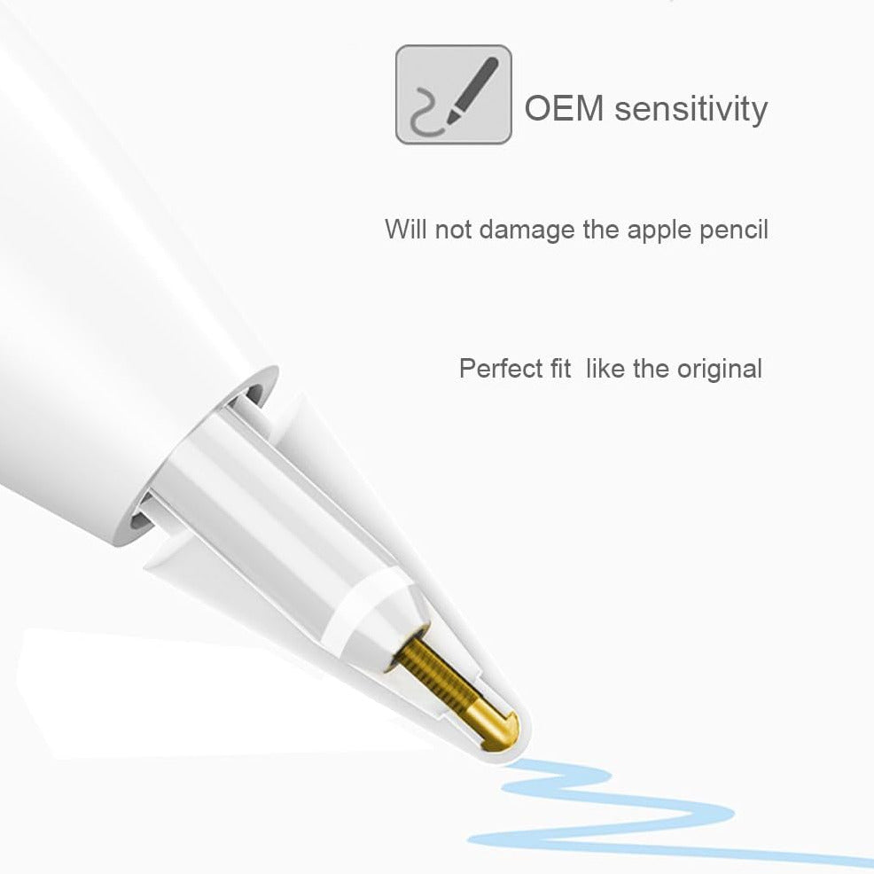 4 Packs Tips Replacement Stylus Pen Nibs Compatible For Apple Pencil 1st Gen 2nd Gen Pen iPad Pro