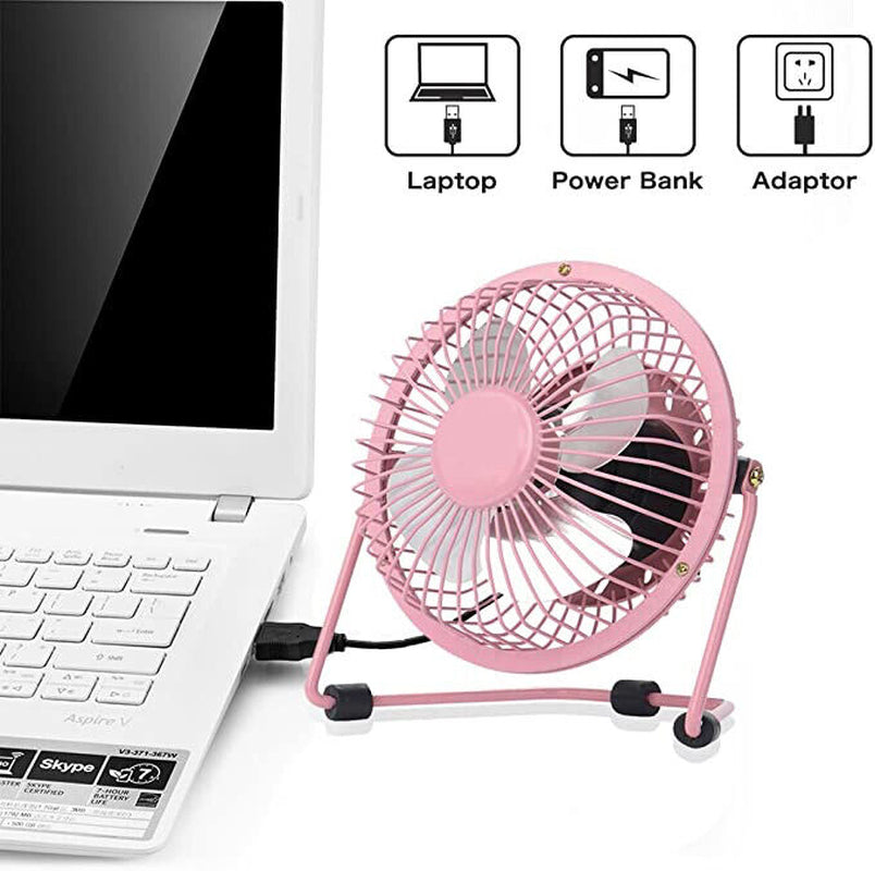 4Inch / 8Inch Portable Mini USB Small Cooling Fan Desk Desktop
