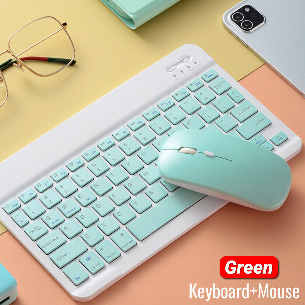 Wireless Bluetooth Keyboard Mouse for Ipad Tablet Laptop Smart Phone Replacement